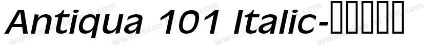 Antiqua 101 Italic字体转换
